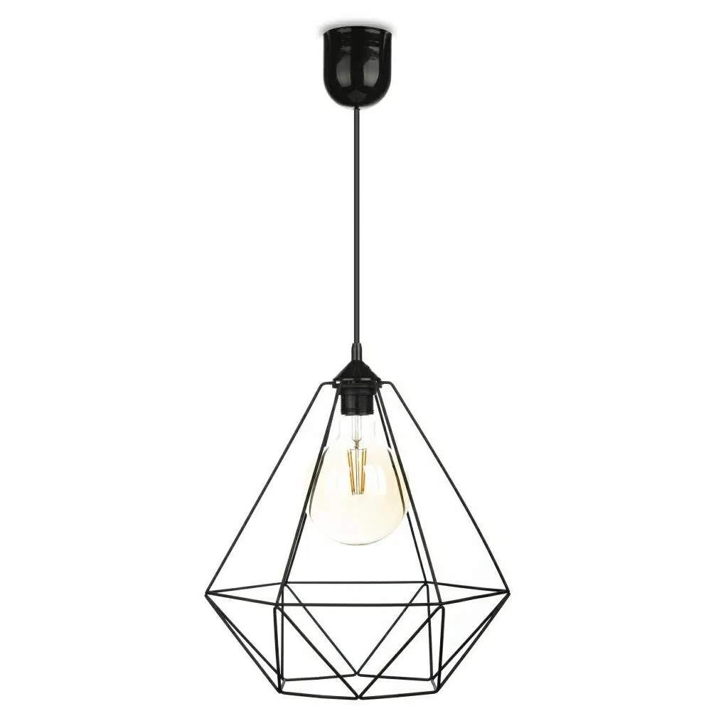 HOWHOMELY Paris Diamond Hängelampe Draht Industrial