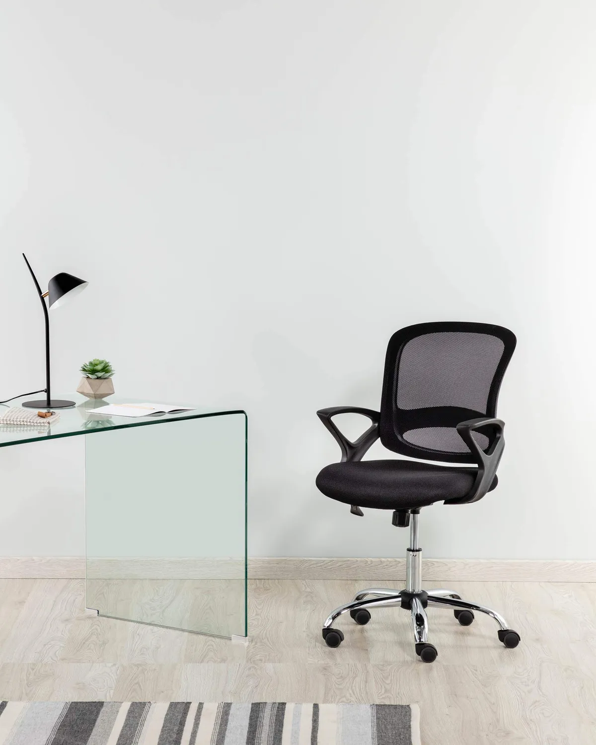 Kave Home Drawer Tangier Bürostuhl Mesh Grau