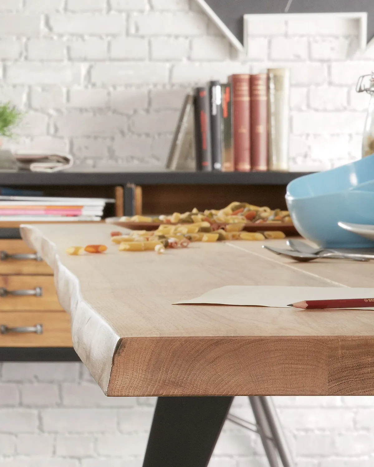Kave Home Esstisch Eiche natur 220 cm Holztisch