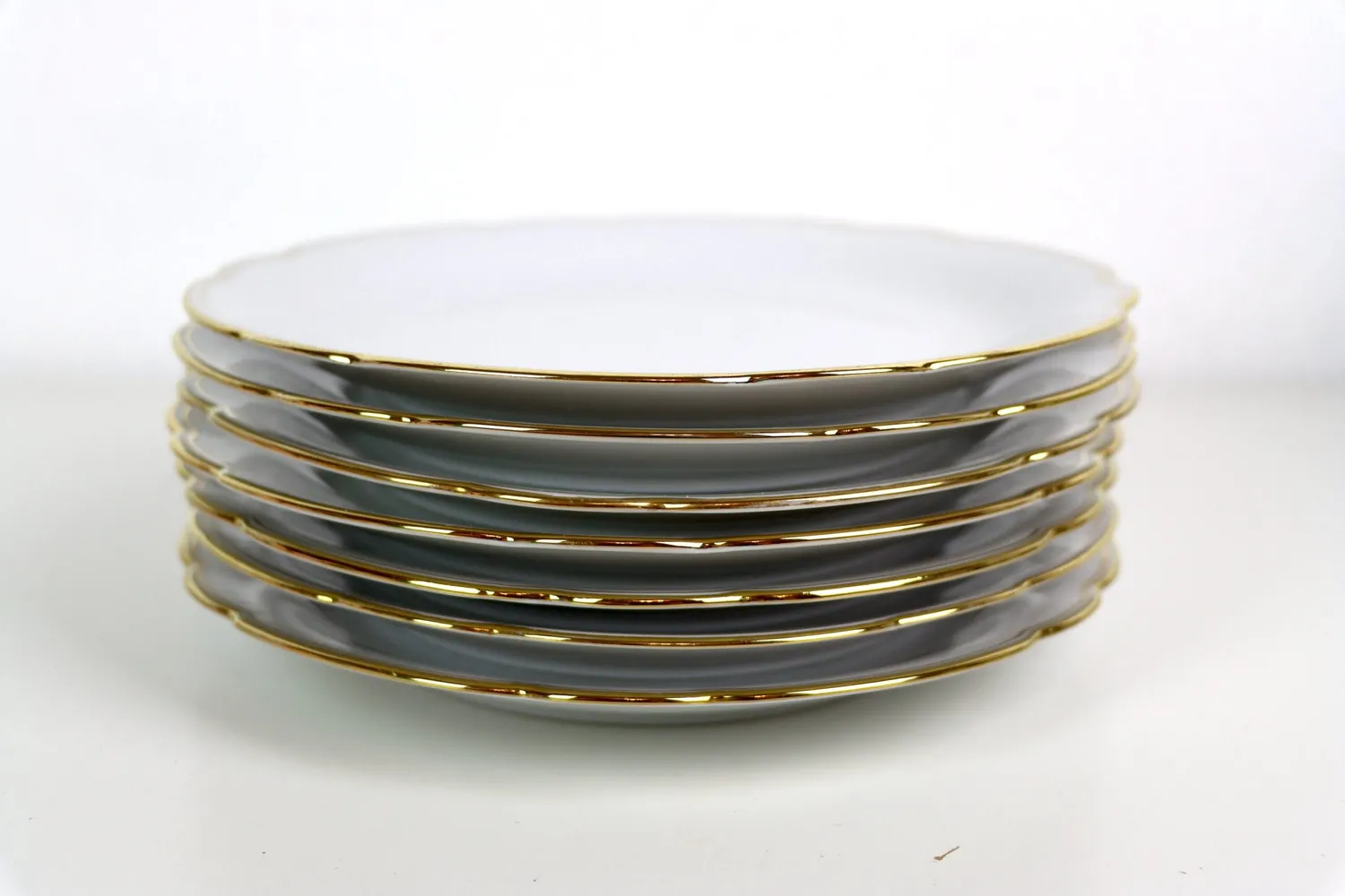 Mon Ami(e) Vintage Kuchenteller Goldrand 18,5 cm Porzellan