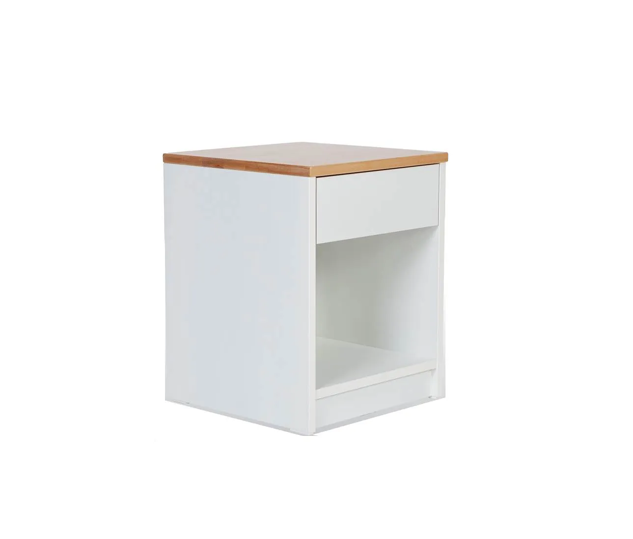 Kundler Home Nachttisch mit Schublade 40x40 cm