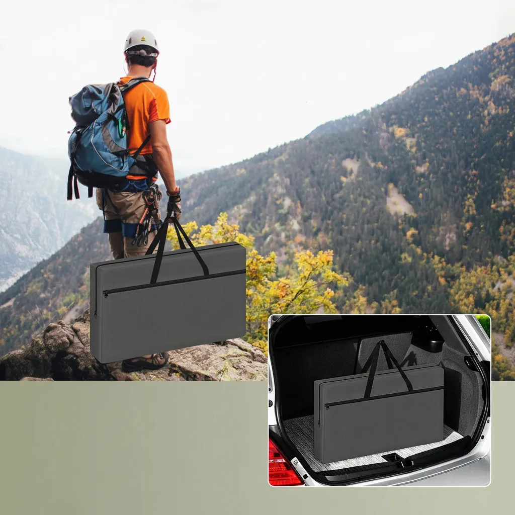 In And OutdoorMatch Campingküche Alu Schwarz 174x48 cm