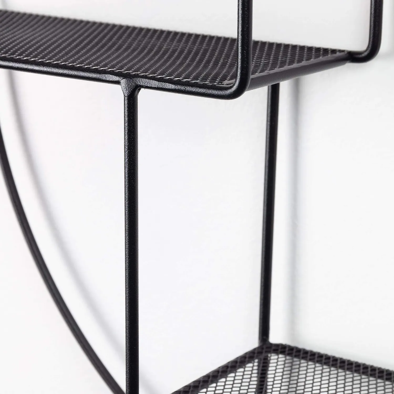 Kave Home Across Wandregal Ø 55 cm Stahl schwarz