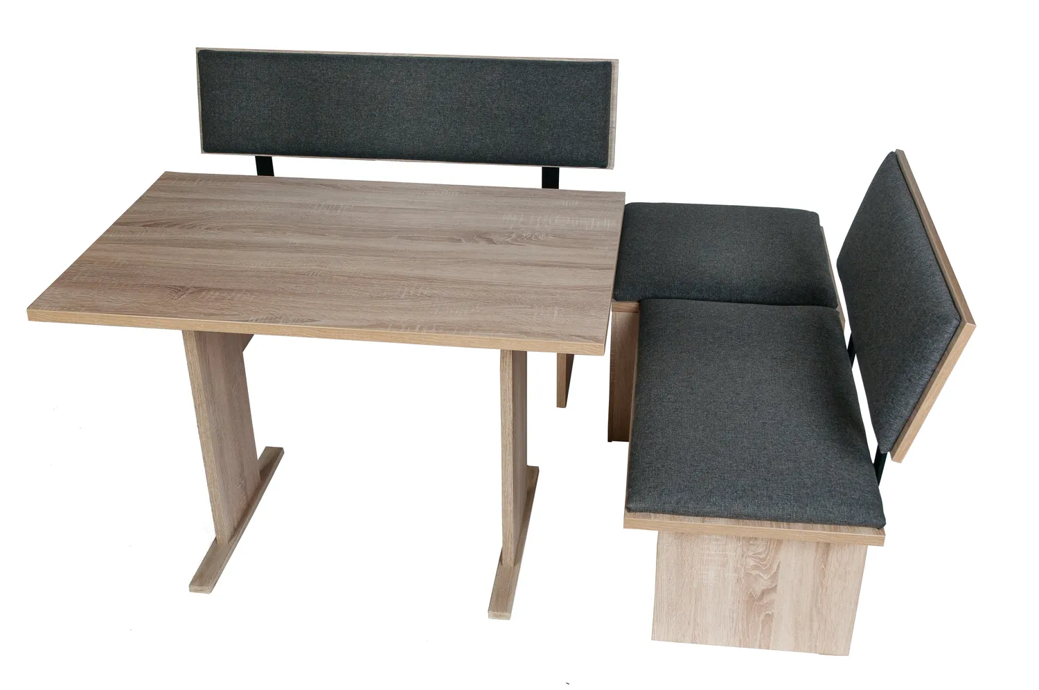 Kundler Home Die Stilvolle Trend Eckbank 4-teilig mit Tisch