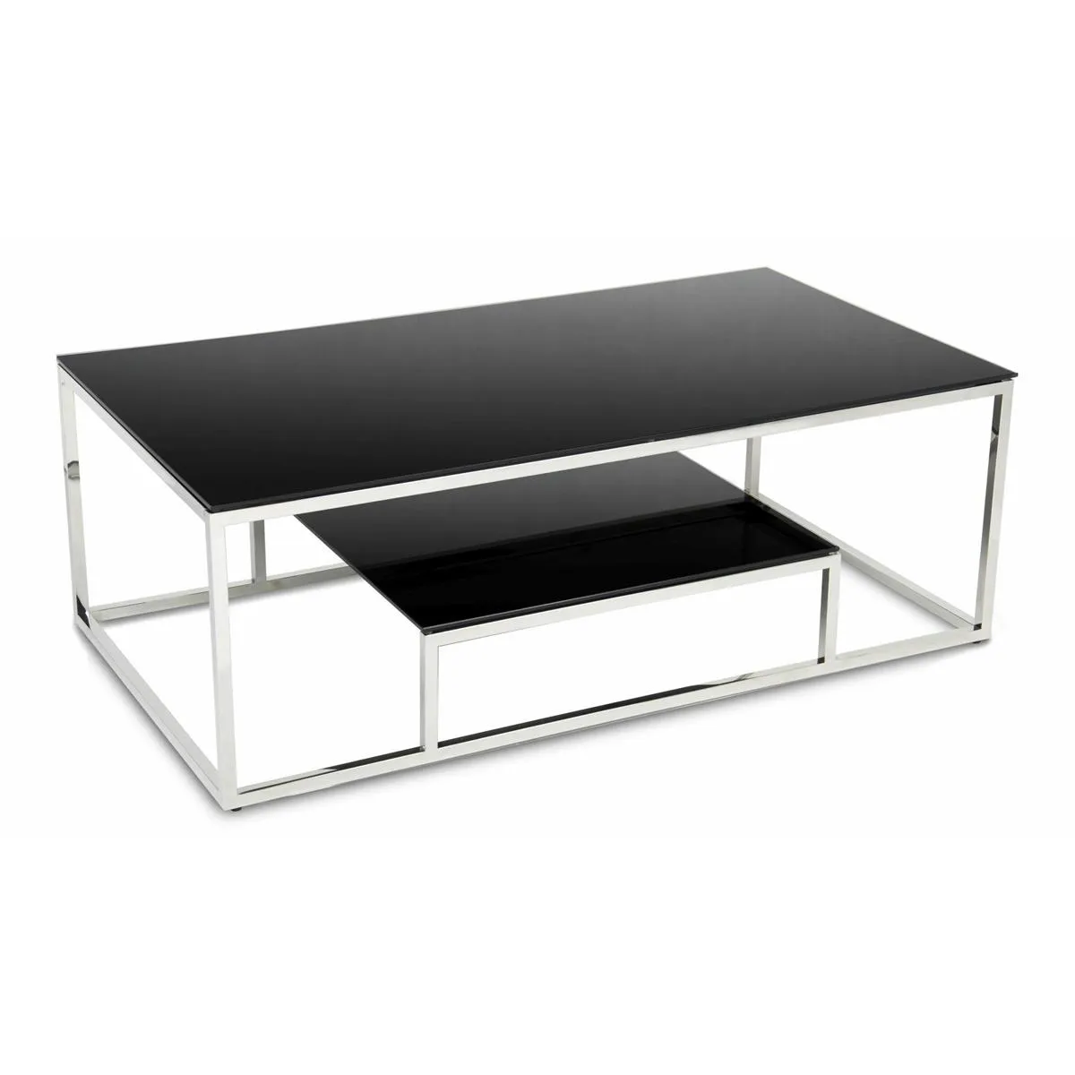 HOWHOMELY Stivar Beistelltisch Glas