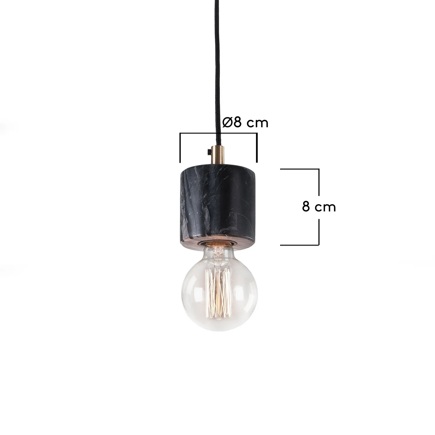 Kave Home Campus Pendelleuchte Marmor E27