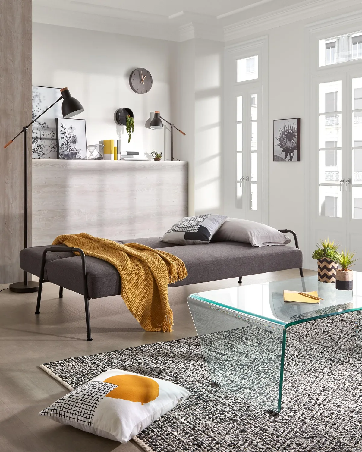 Kave Home Burano Couchtisch 120x60 Glas transparent