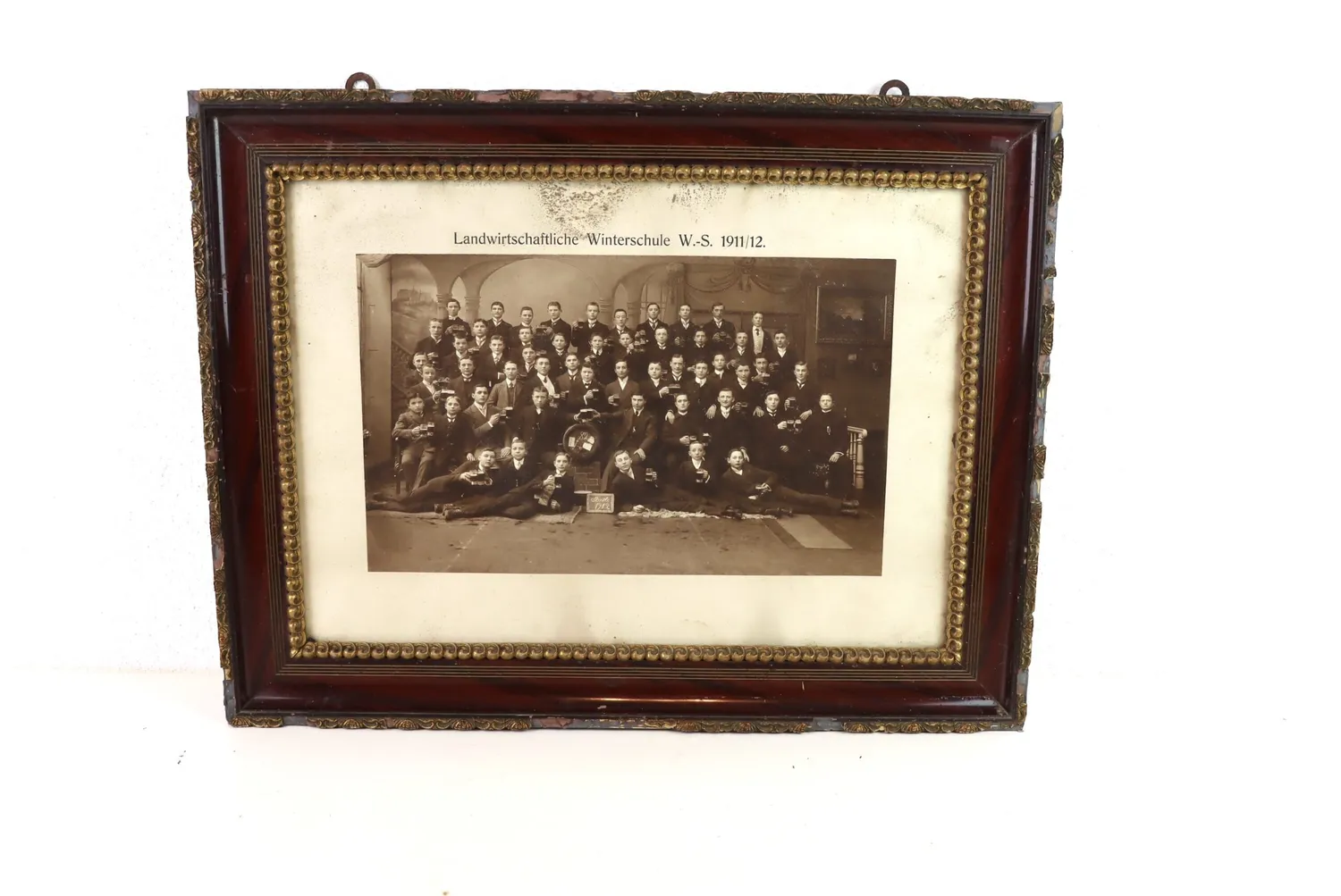Mon Ami(e) Vintage Bild im Holzrahmen vintage