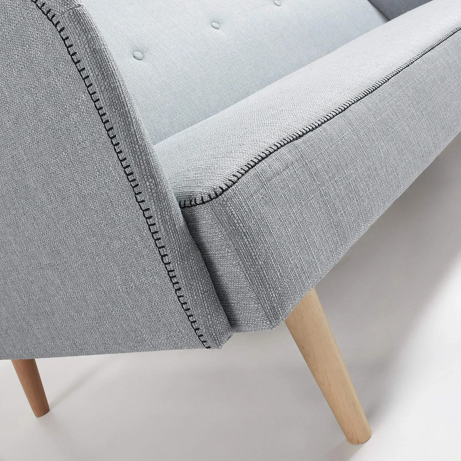 Kave Home Clic-Clac Schlafsofa grau 180 x 107 cm PU-Schaum