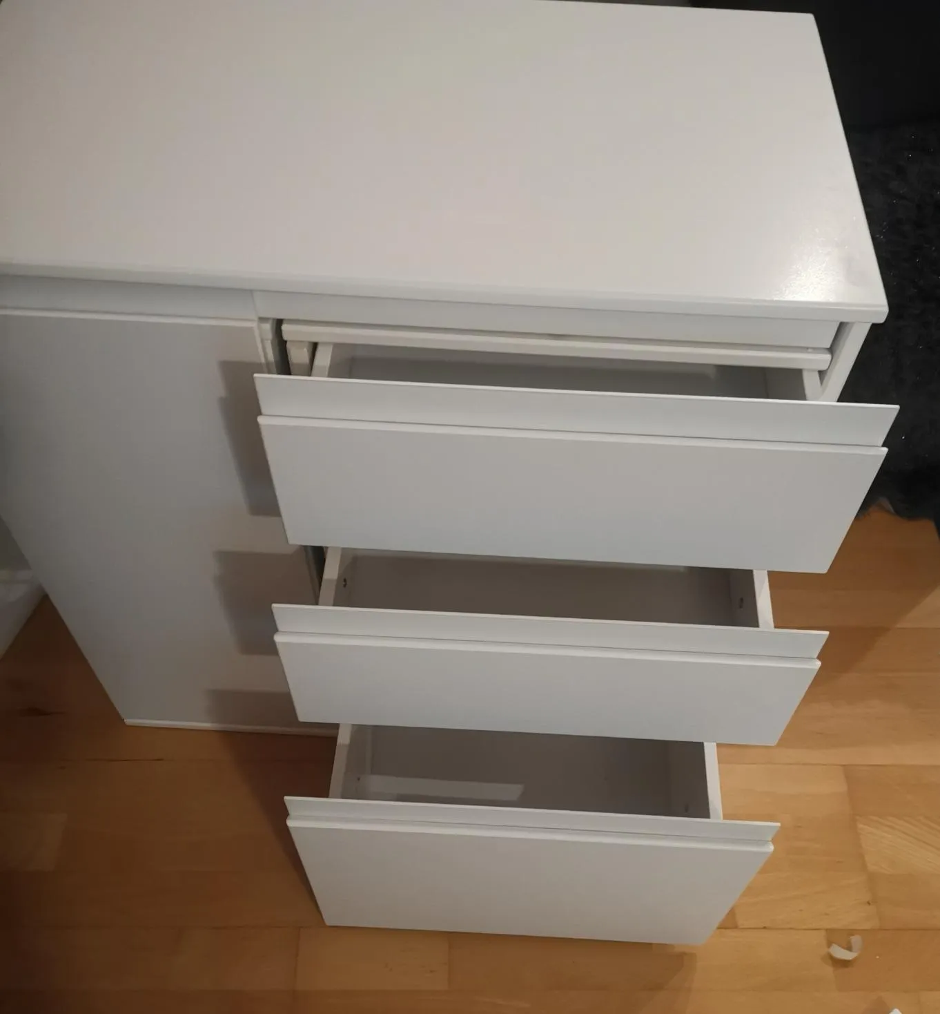 Inter Link Laptop-Office Schreibtisch Weiß ausziehbar