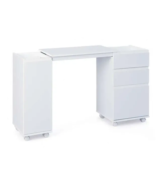 Inter Link Laptop-Office Schreibtisch Weiß ausziehbar