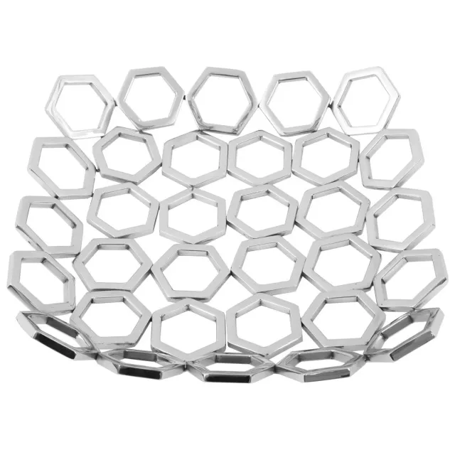 HOWHOMELY Premium Schüssel Edelstahl Silber 33 cm