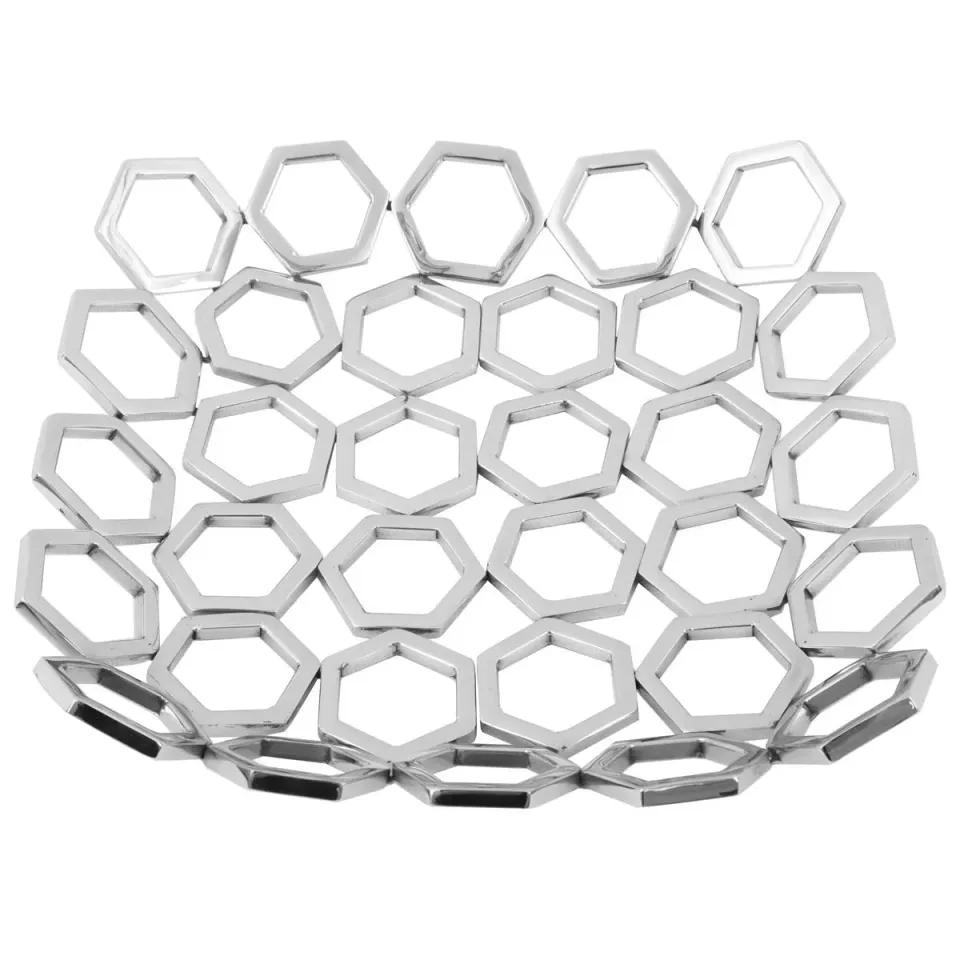 HOWHOMELY Premium Schüssel Edelstahl Silber 33 cm