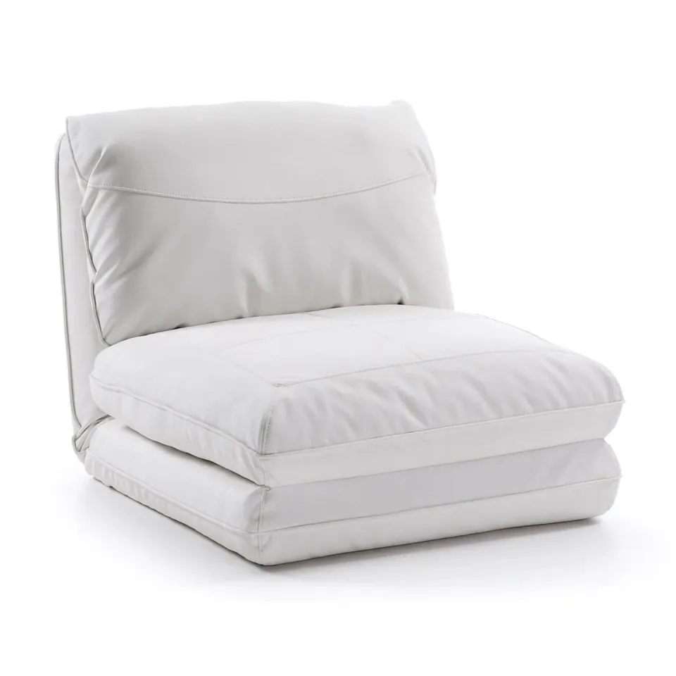 Kave Home Moss Schlafsessel 78 x 200 cm weiß Kunstleder
