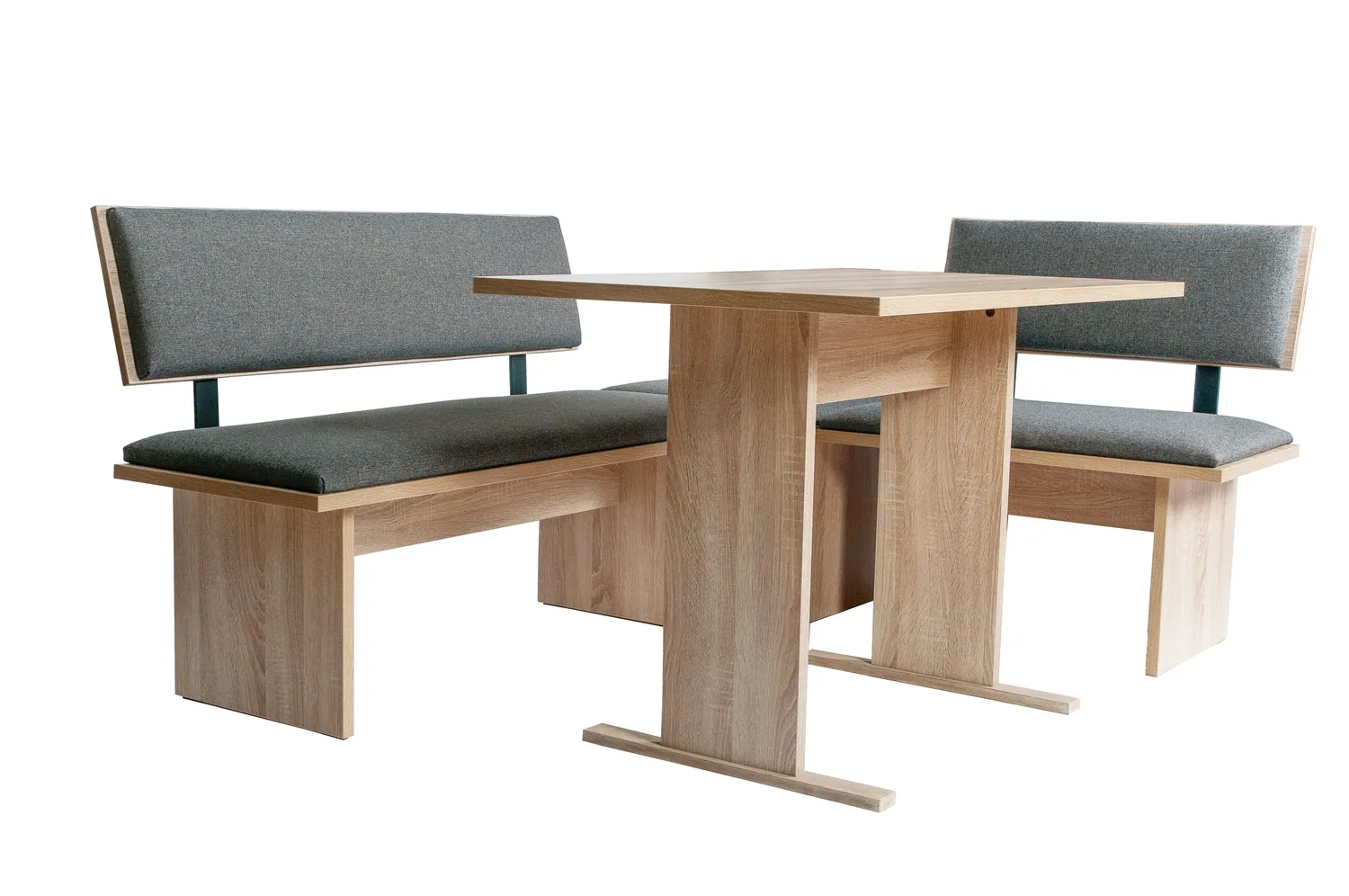 Kundler Home Die Stilvolle Trend Eckbank 4-teilig mit Tisch