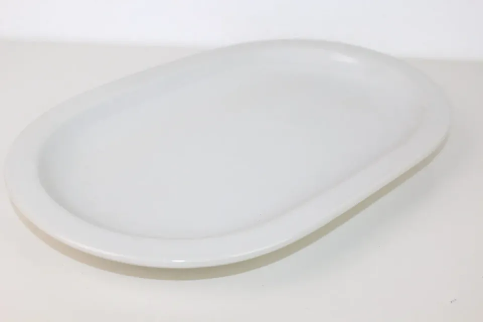 Mon Ami(e) Vintage Servierplatte Keramik weiß 37 cm