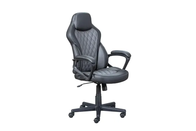 Inter Link Ando Drehstuhl Chefsessel schwarz-grau PU ergonomisch
