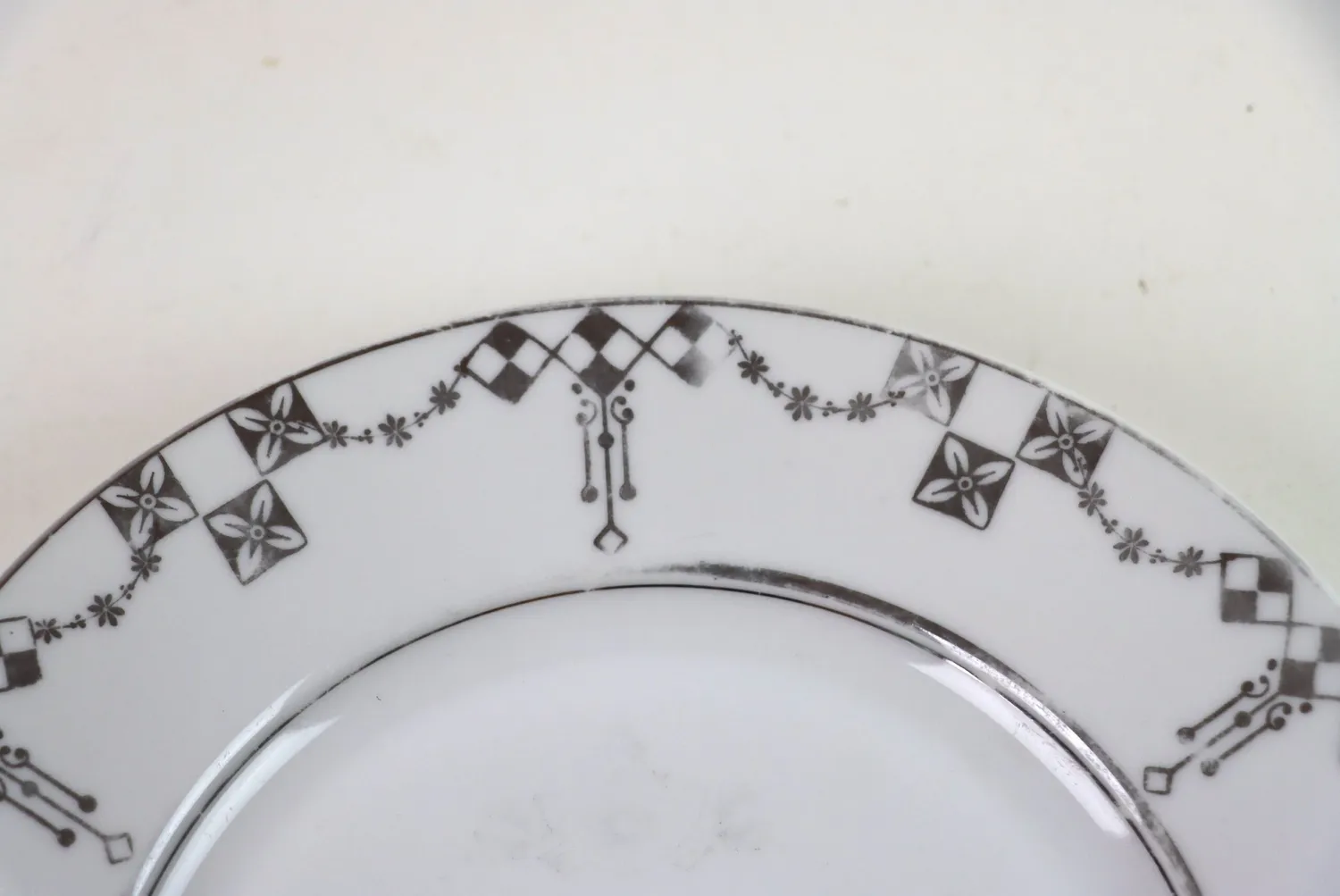 Mon Ami(e) Vintage Jubiläumsteller zur Silberhochzeit Jugendstil