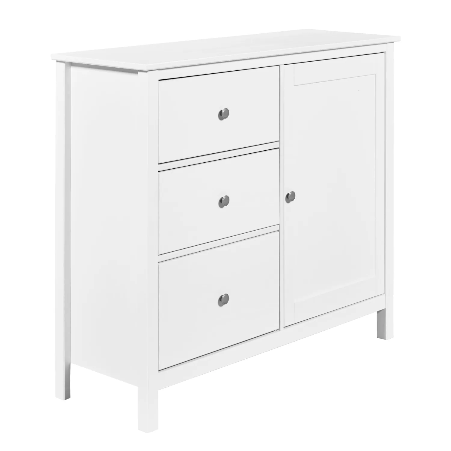 Inter Link Pinora Home Kommode weiß 96 cm 3 Schubladen