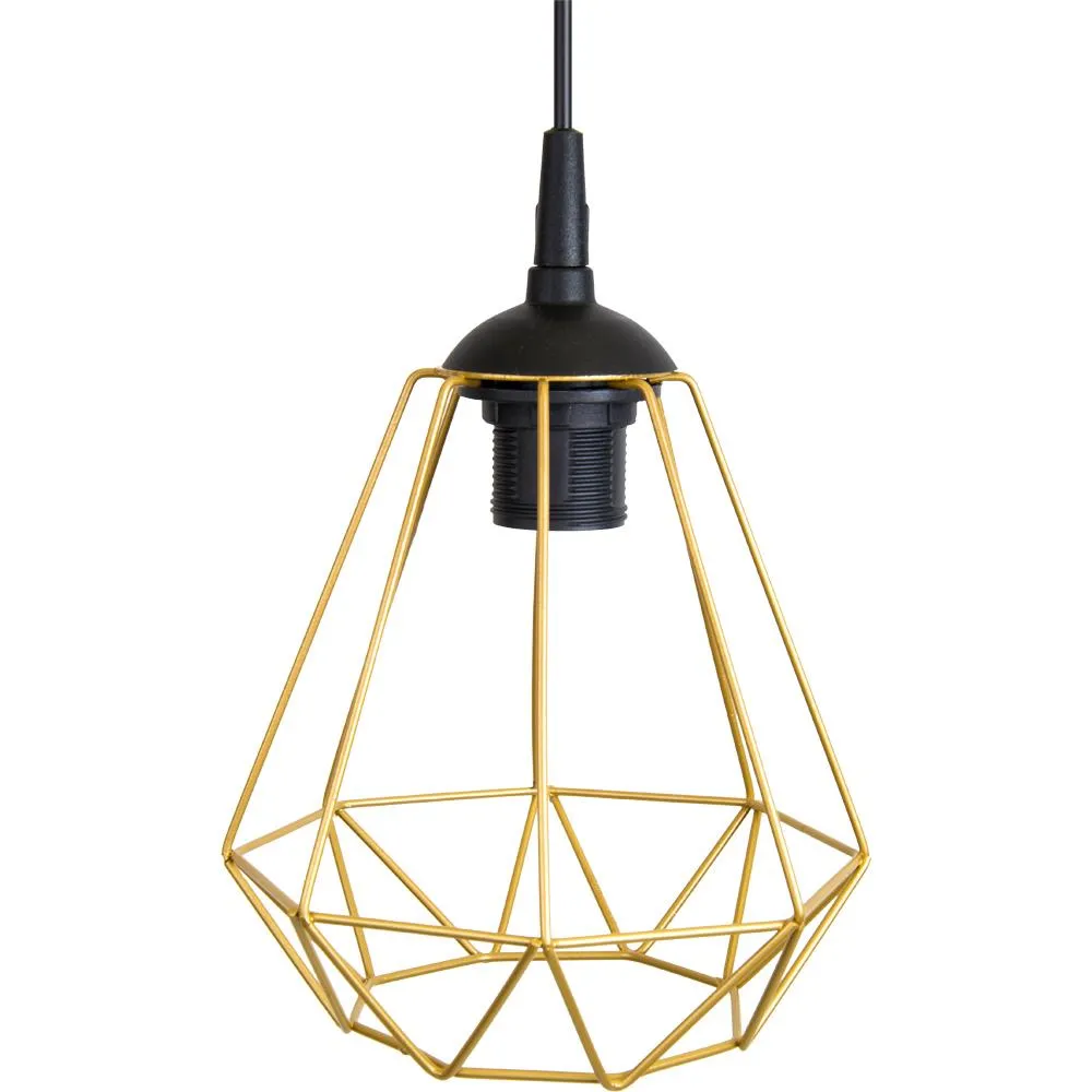 HOWHOMELY Paris Diamond Hängelampe Draht Industrial