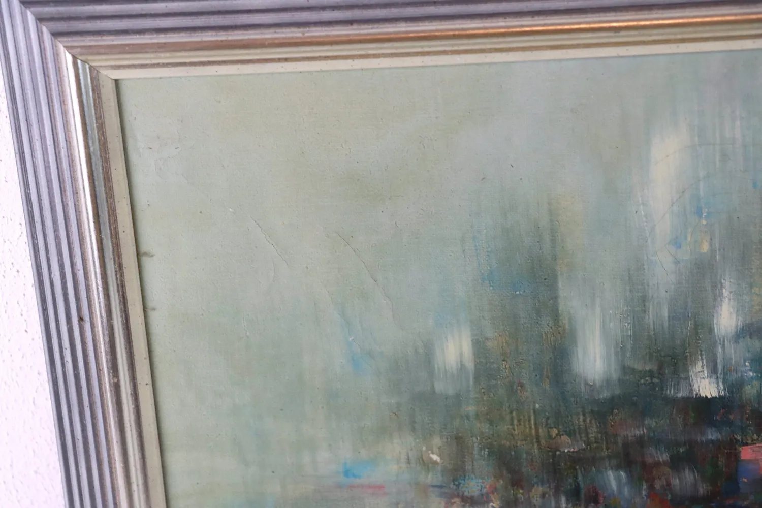 Mon Ami(e) Vintage Patricia Larsen Acrylgemälde abstrakt