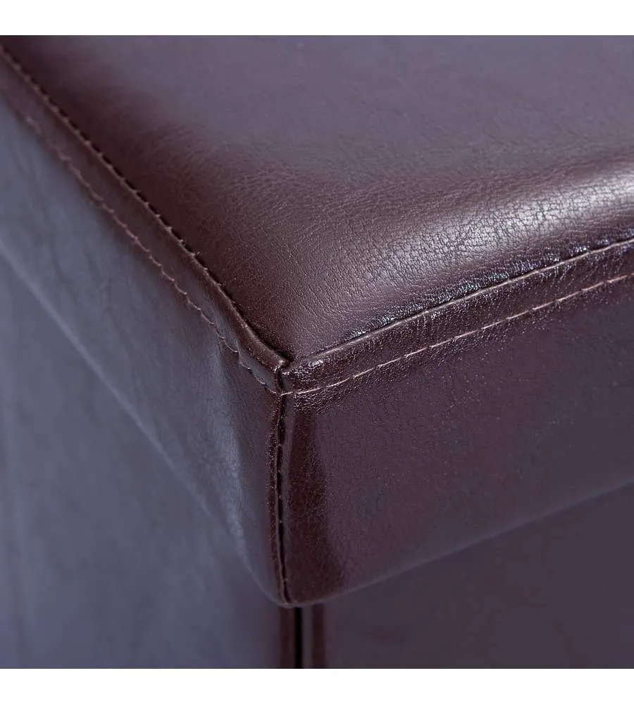 Inter Link Faltbox Sitzhocker Braun 38x38x38 cm