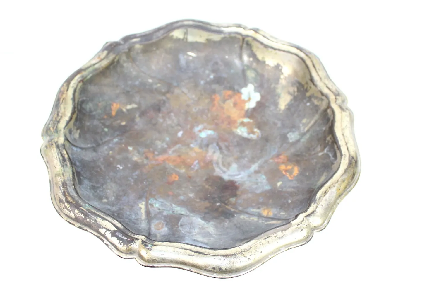 Mon Ami(e) Vintage Schale Metall gold Patina 30cm Shabby