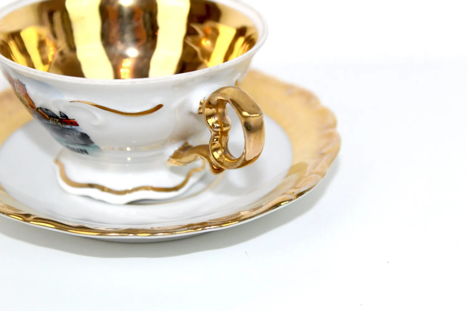 Mon Ami(e) Vintage Moccatasse Runkel an der Lahn handbemalt