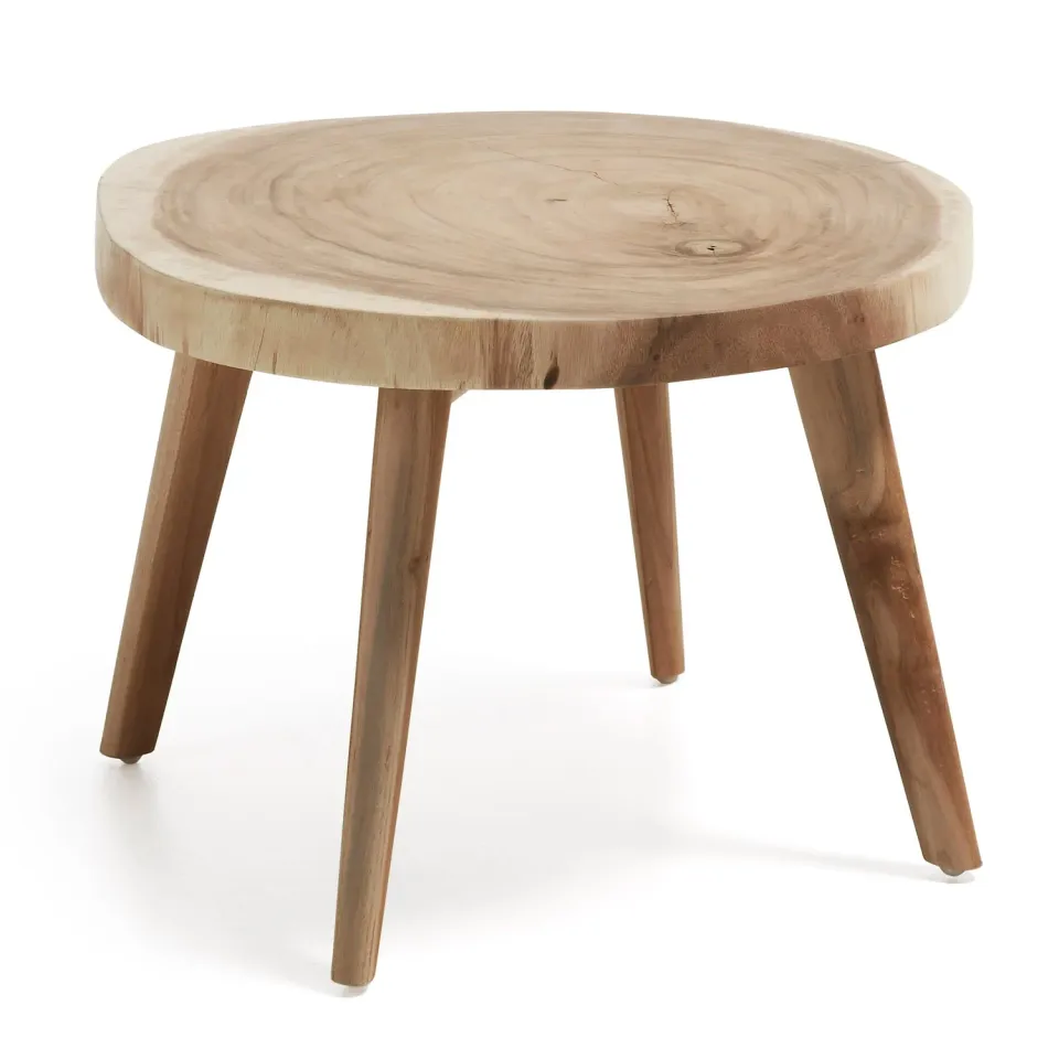Kave Home Wellcres Beistelltisch Ø 65 cm Mungurholz