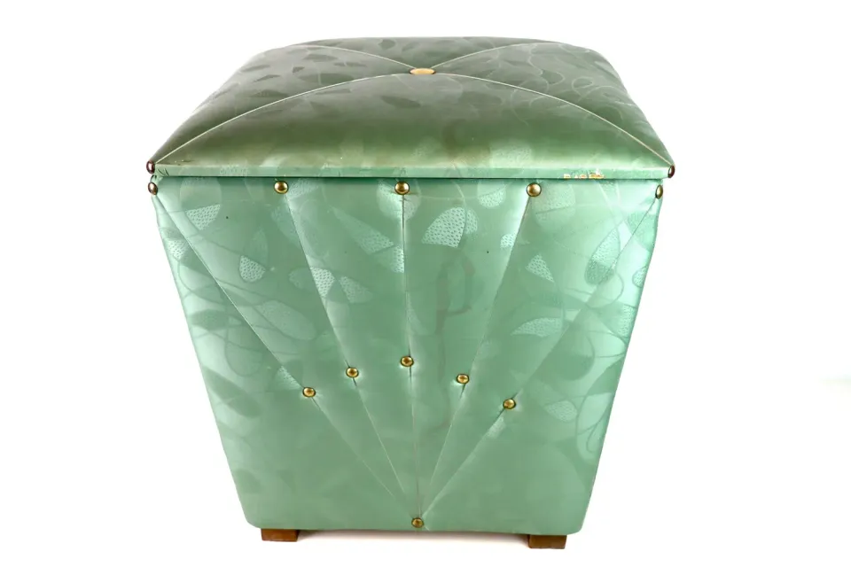 Mon Ami(e) Vintage Vintage Sitztruhe Sitzhocker türkis