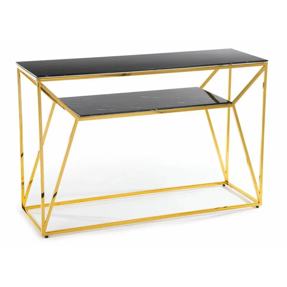 HOWHOMELY Farasin Sideboard Glas 120 cm