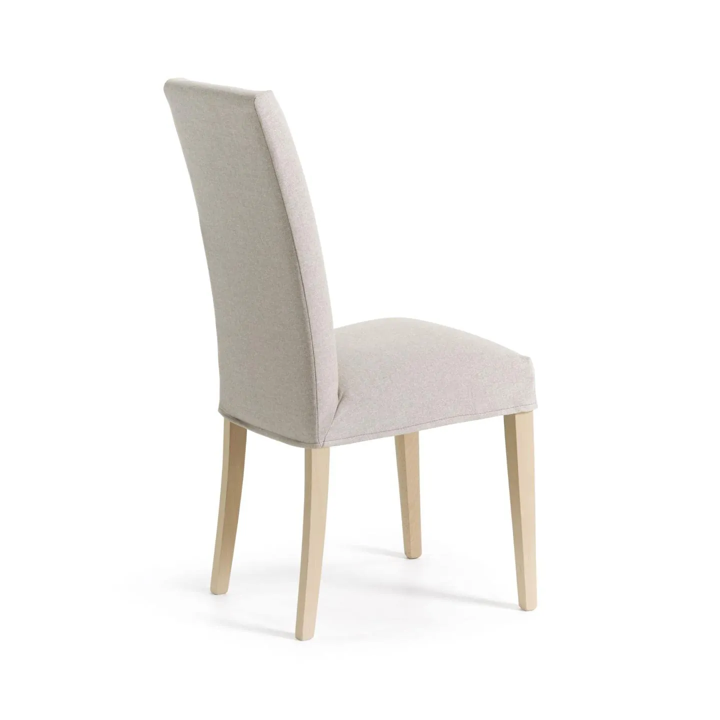 Kave Home Freda Esszimmerstuhl beige abnehmbar Buche