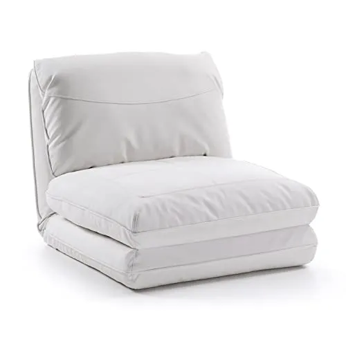 Kave Home Moss Schlafsessel 78 x 200 cm weiß Kunstleder