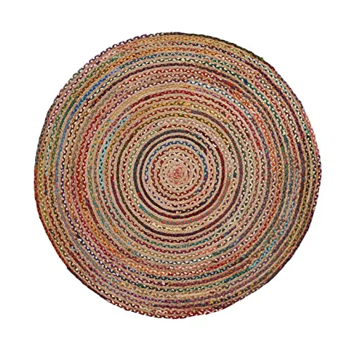 Kave Home Saht Teppich rund 100cm Jute