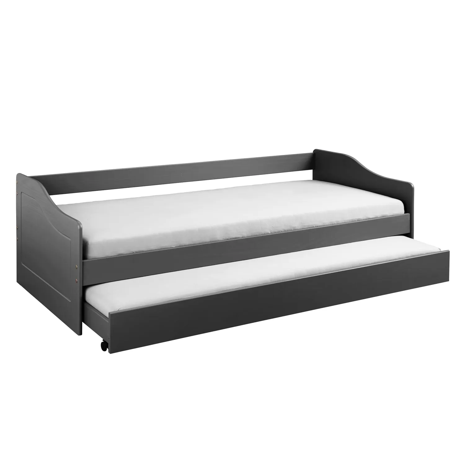 Inter Link Leonie 23 Funktionsbett 90x200 grau Holz