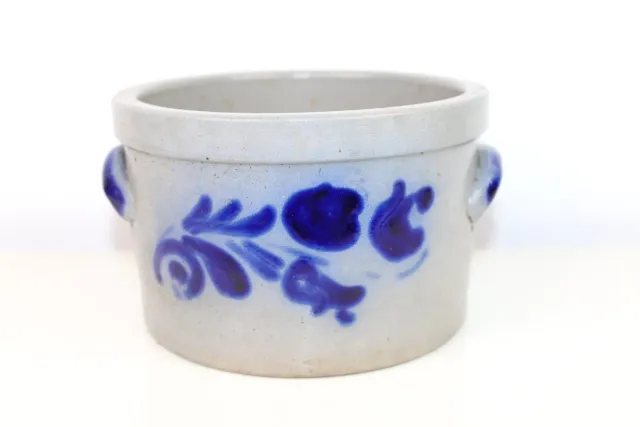 Mon Ami(e) Vintage Krug Steinzeug blau grau 10,5 cm