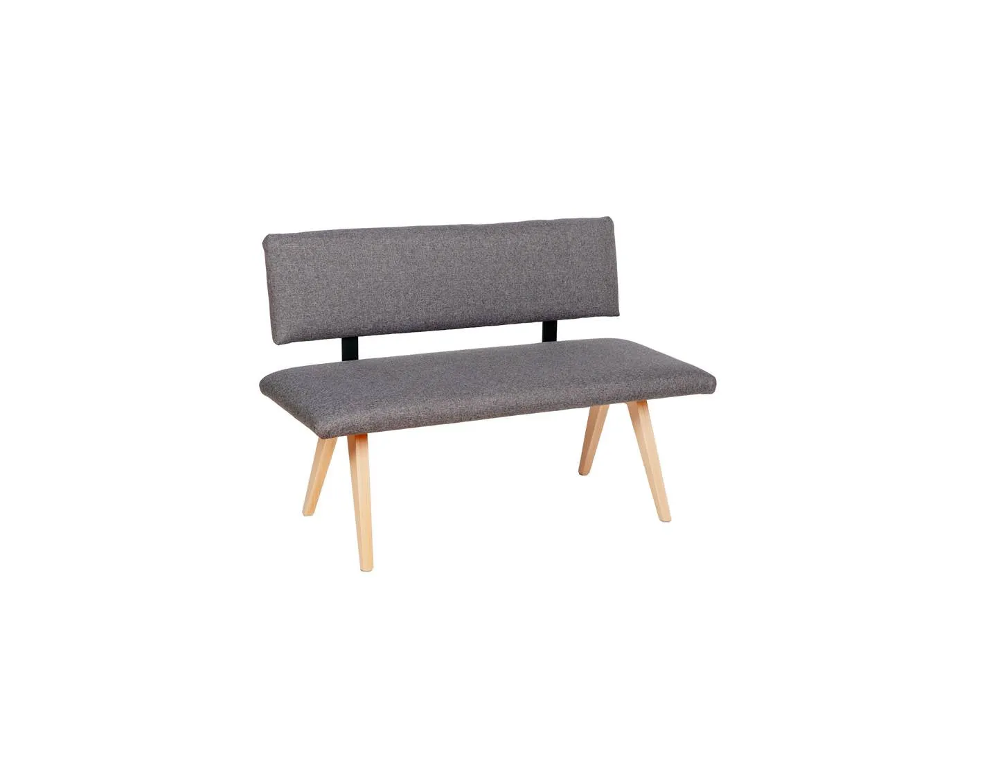 Kundler Home Die Natürliche Sitzbank 125 cm mit Lehne