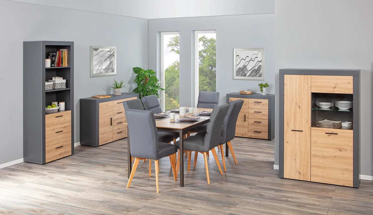 Inter Link Corbeto 2T4SB Kommode 4 Schubladen
