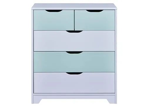 Inter Link Prati Kommode 5 Schubladen Hellgrau 82 cm