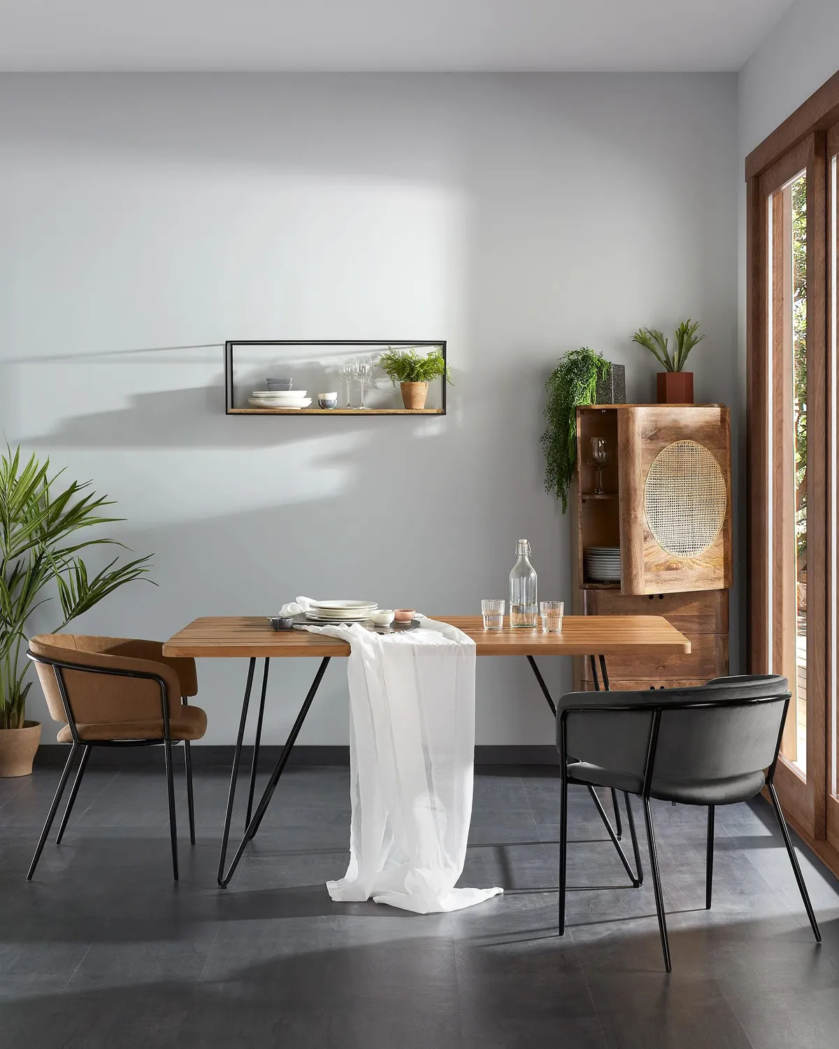 Kave Home Elisha Wandregal 90x30 cm Tanne Metall