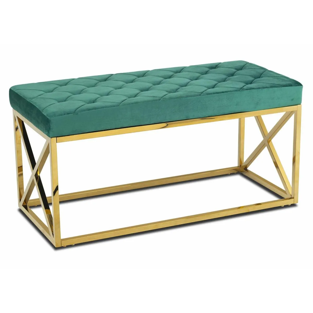 HOWHOMELY Nelja Puff gesteppt 97x44x46 cm
