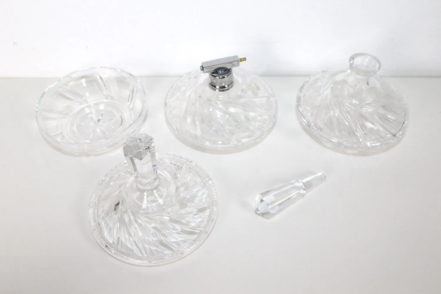 Mon Ami(e) Vintage Glas-Set für den Schminktisch 3-teilig Bleikristall