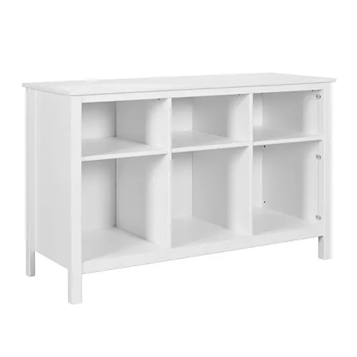 Inter Link Pinora Bücherregal weiß 122x45x76 cm 6 Fächer