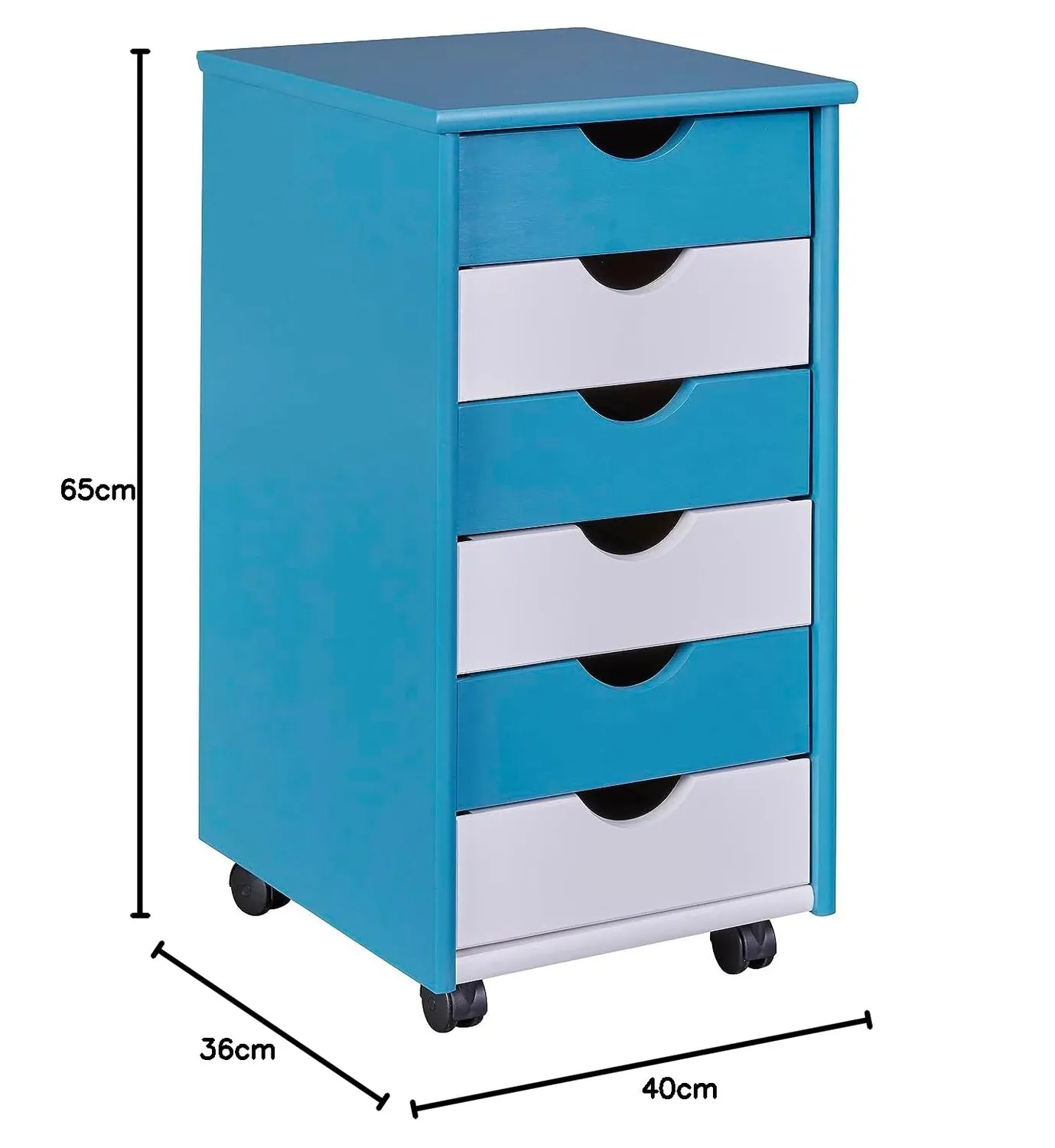 Inter Link Rollcontainer mit 6 Schubladen