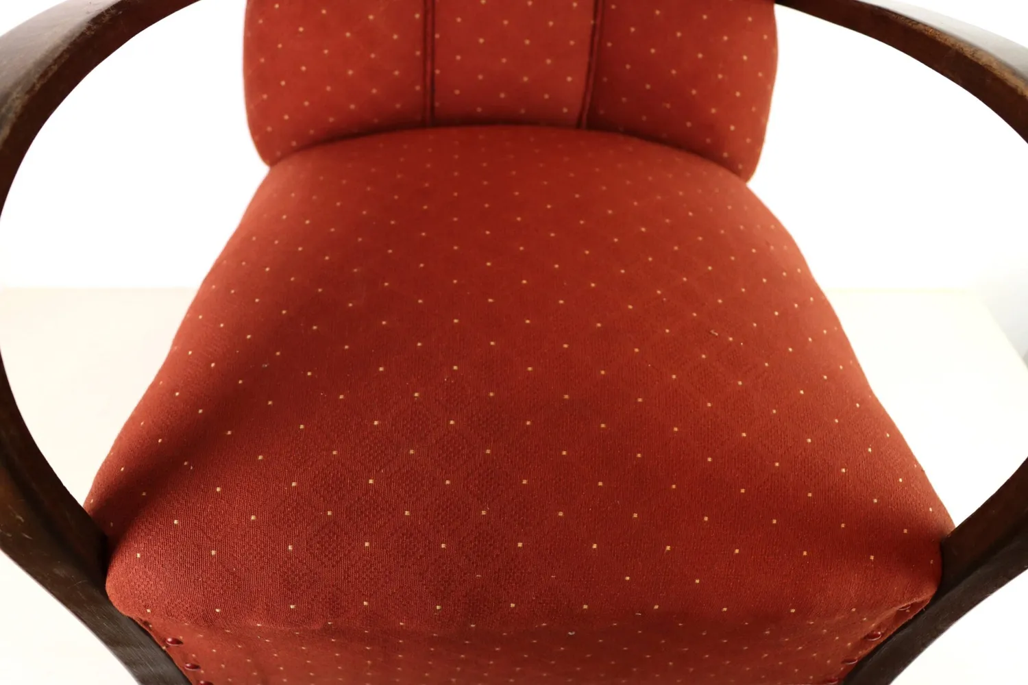Mon Ami(e) Vintage Loungesessel rot mit Armlehnen