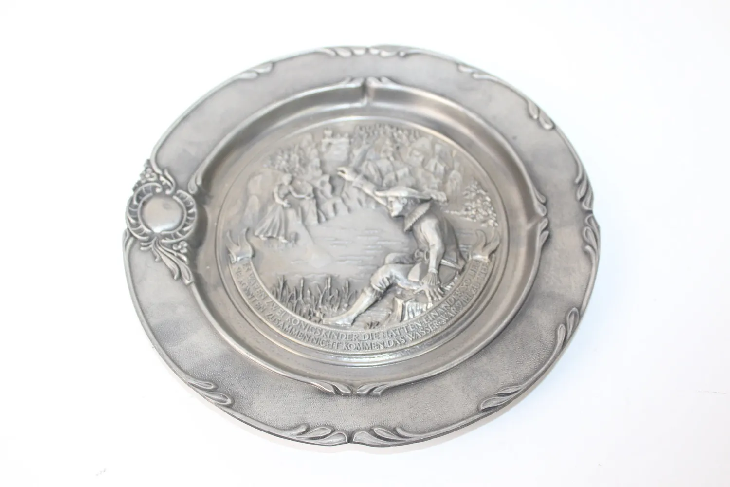 Mon Ami(e) Vintage Zinnteller Zinn Wandteller