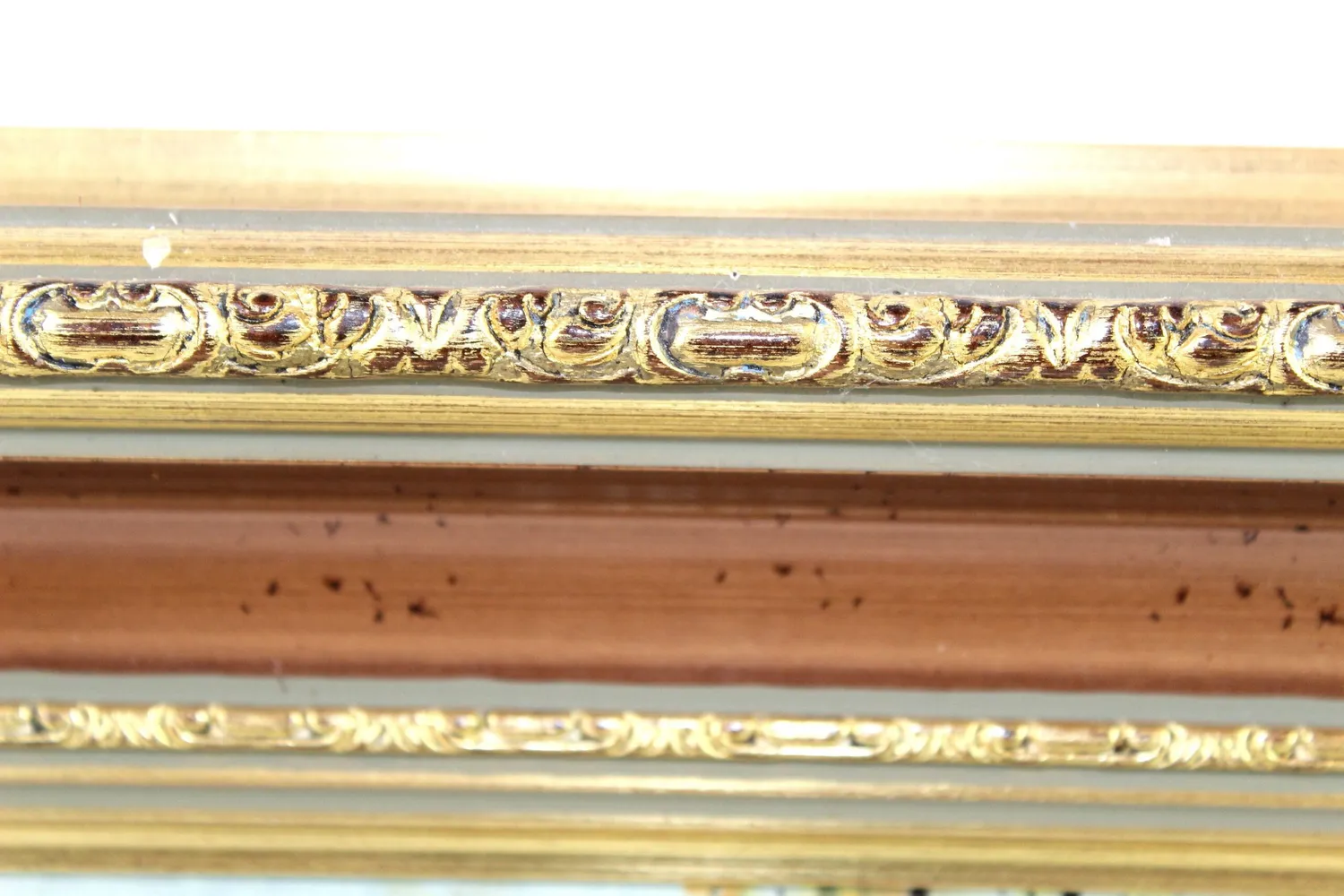 Mon Ami(e) Vintage Antikes Gemälde Leinwand Holzrahmen 55 x 45 cm