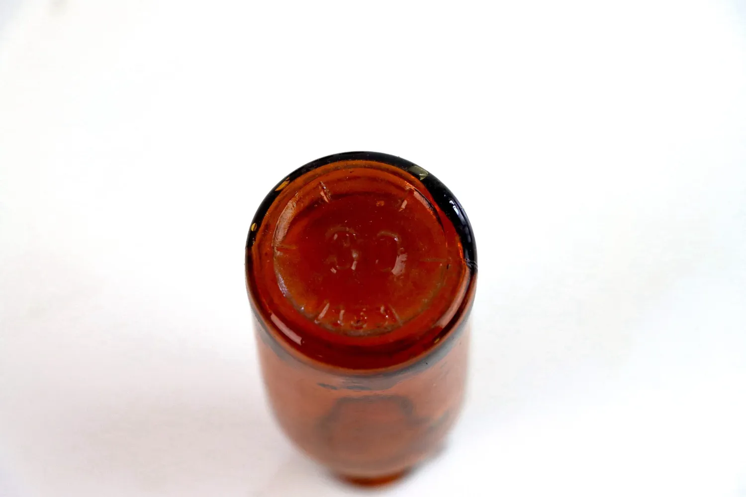 Mon Ami(e) Vintage Apothekerflasche, klein, 8,5 cm, Glasvase