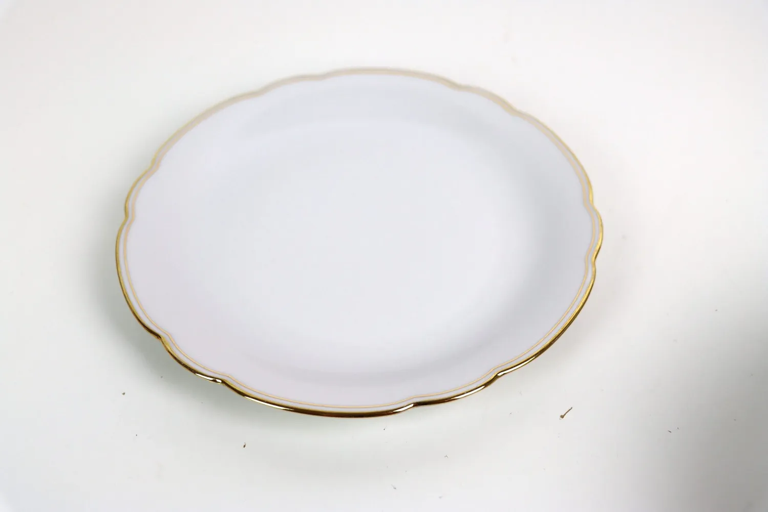 Mon Ami(e) Vintage Kuchenteller Goldrand 18,5 cm Porzellan
