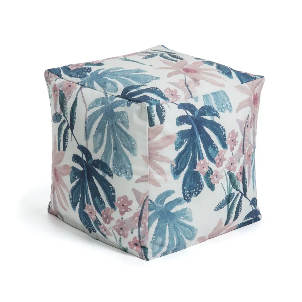 Kave Home Ariane Pouf Sitzsack 45 cm Outdoor Acryl